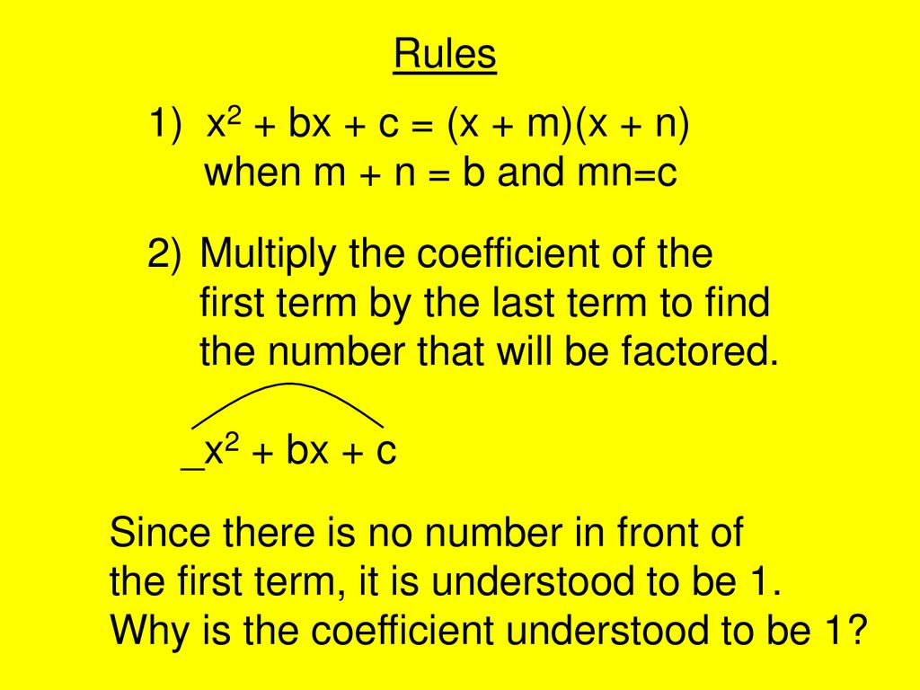 Factoring Trinomials Ppt Download