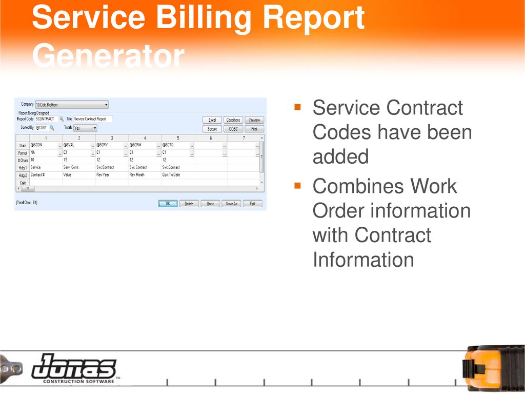 Service Billing Report Generator