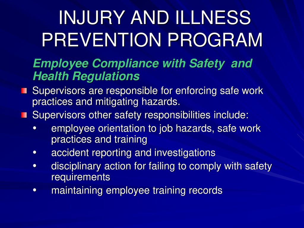 LAUSD INJURY AND ILLNESS PREVENTION PROGRAM FOR SUPERVISORS AND ...