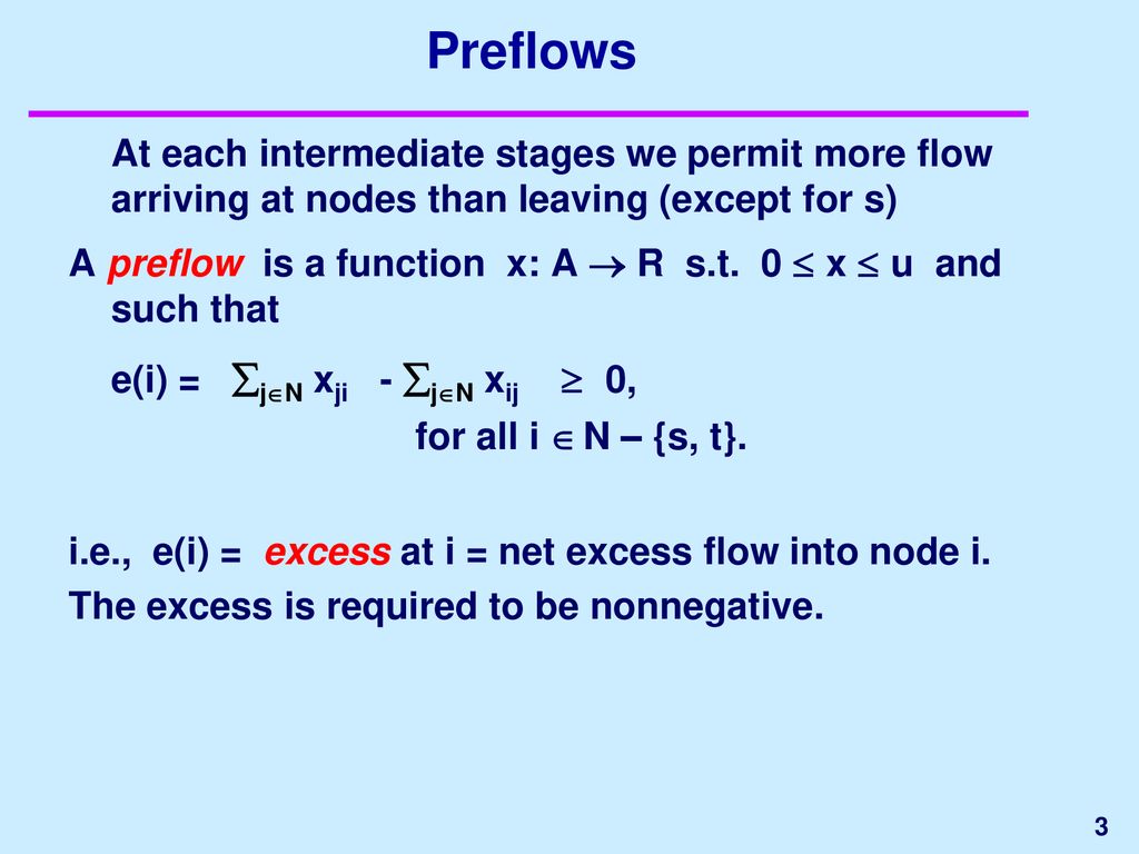 Max Flows 3 Preflow Push Algorithms Ppt Download