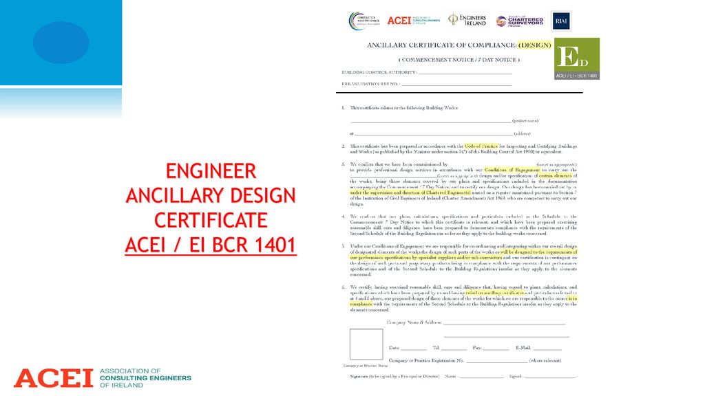 28 New Ancillary certificate of compliance design for New Design