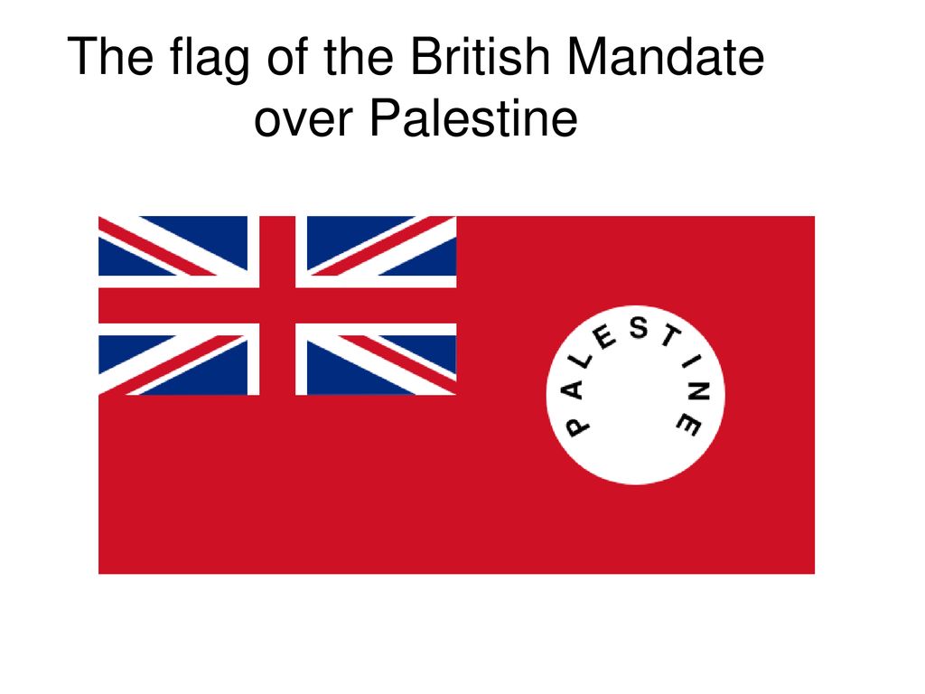 The flag of the British Mandate over Palestine