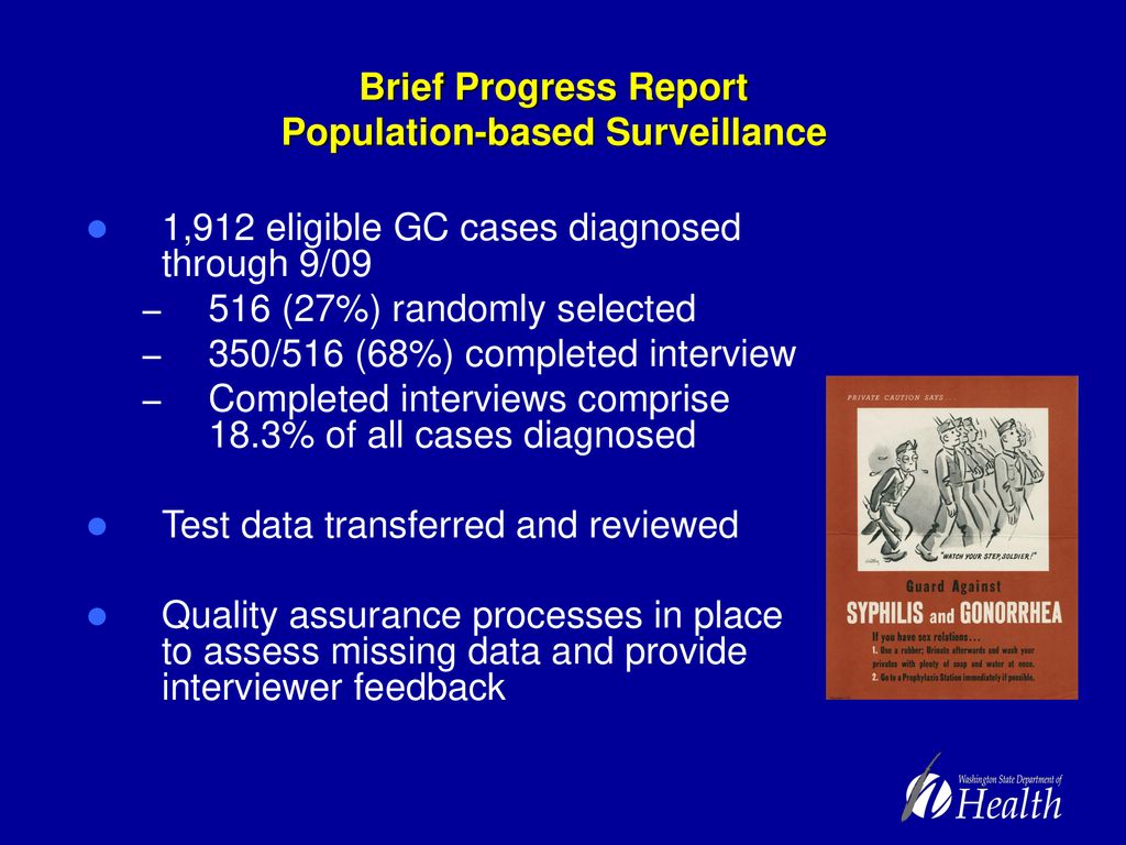 Brief Progress Report Population-based Surveillance