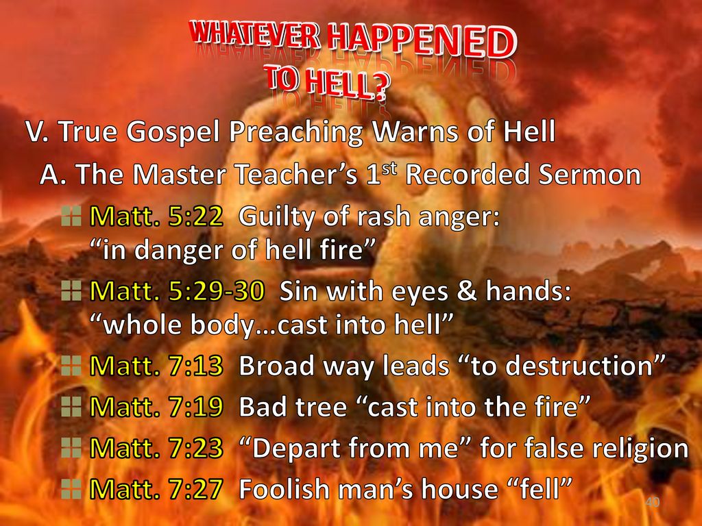 Whatever Happened To Hell Ppt Download