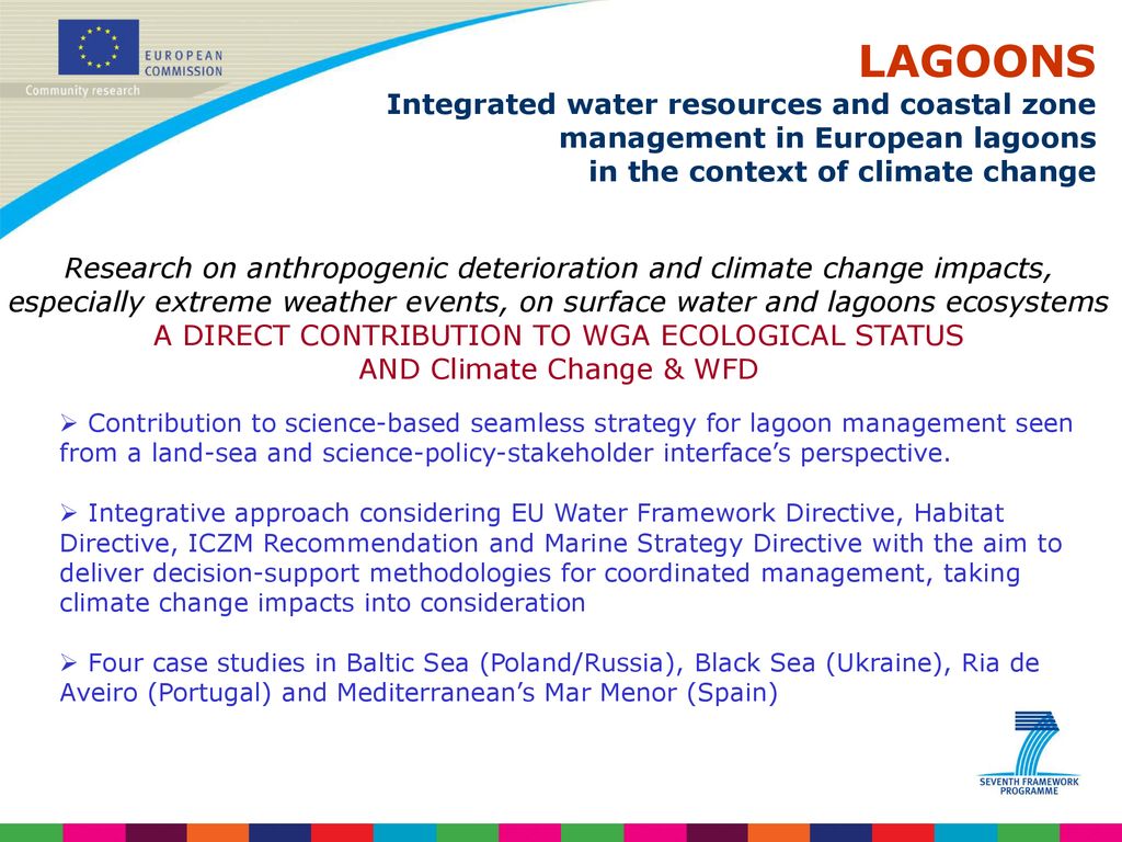 On-going research in support of climate change & water policies - - ppt ...