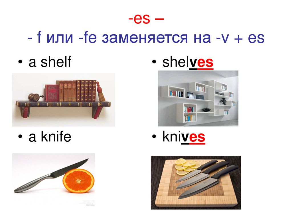 Множественное слово shelf. Shelf множественное число. Knives множественное число. Нож во множественном числе на английском. Knife множественное число.