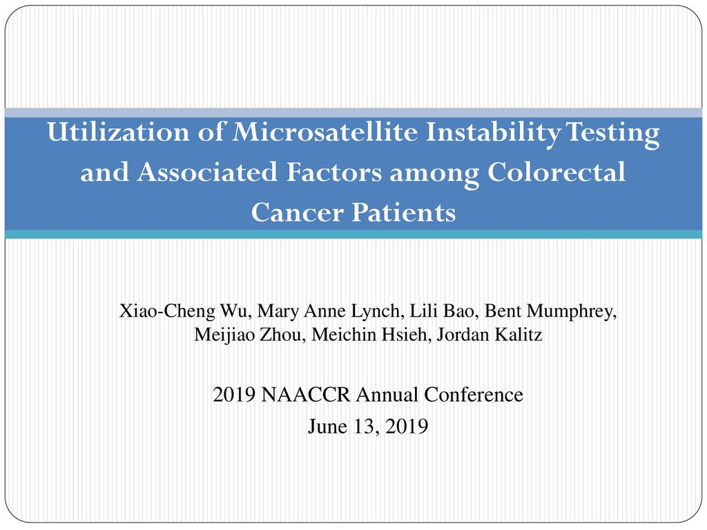 2019 NAACCR Annual Conference ppt download