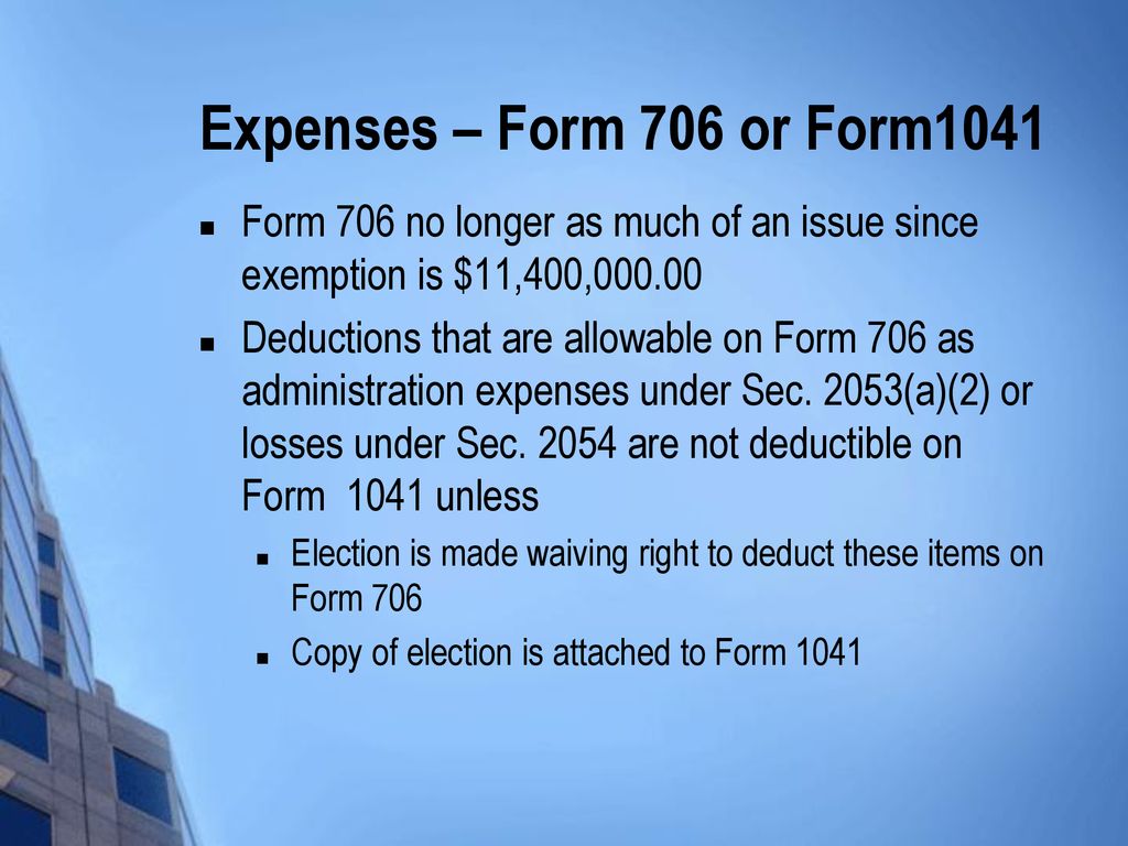 Final Form 1040 & 1041 Trusts More Than Meets the Eye ppt download
