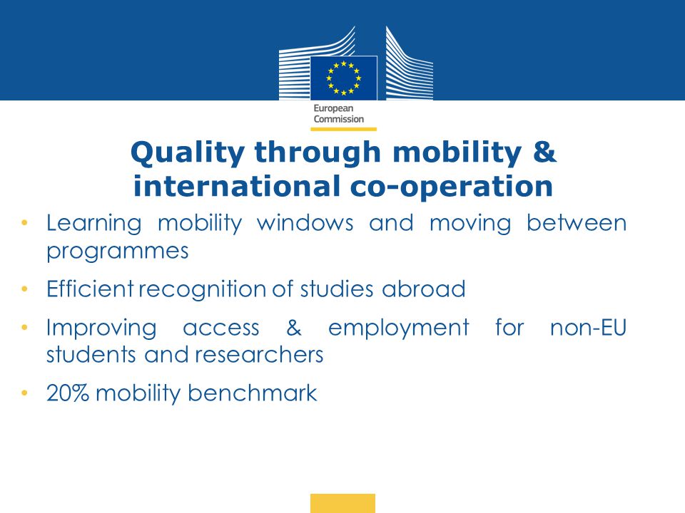 Quality through mobility & international co-operation