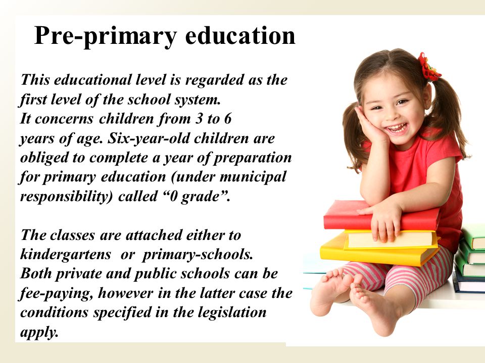 Pre-primary education