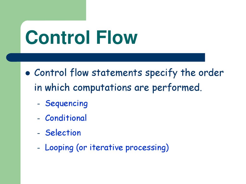 Programming Language C Control Flow - ppt download