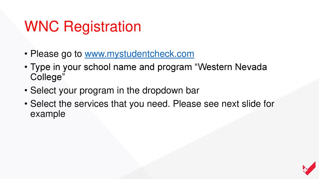 WNC Registration Please go to