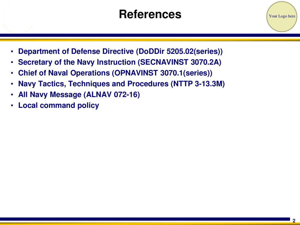 OPSEC General Military Training DD MMM YY ppt download