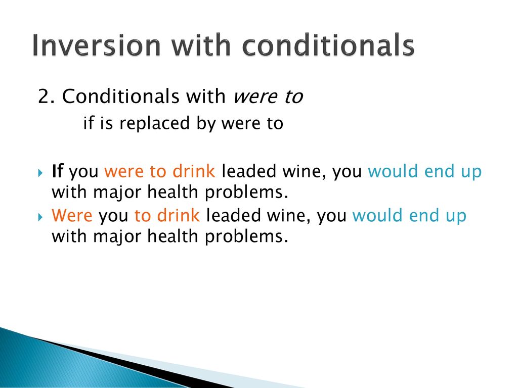 Inversion with conditionals