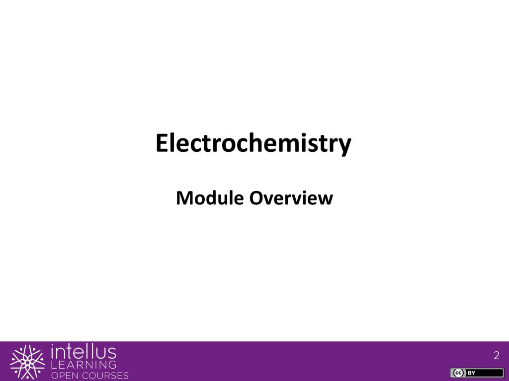Electrochemistry Module Overview