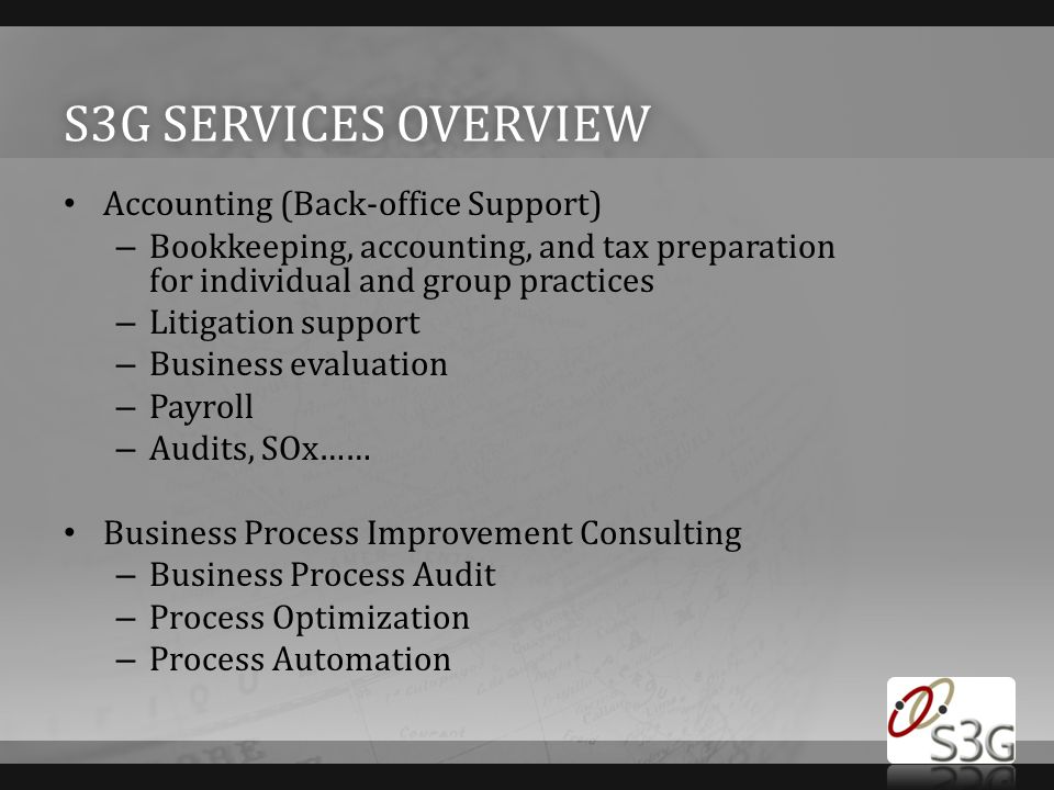Accounting back office partnership proposal - ppt download