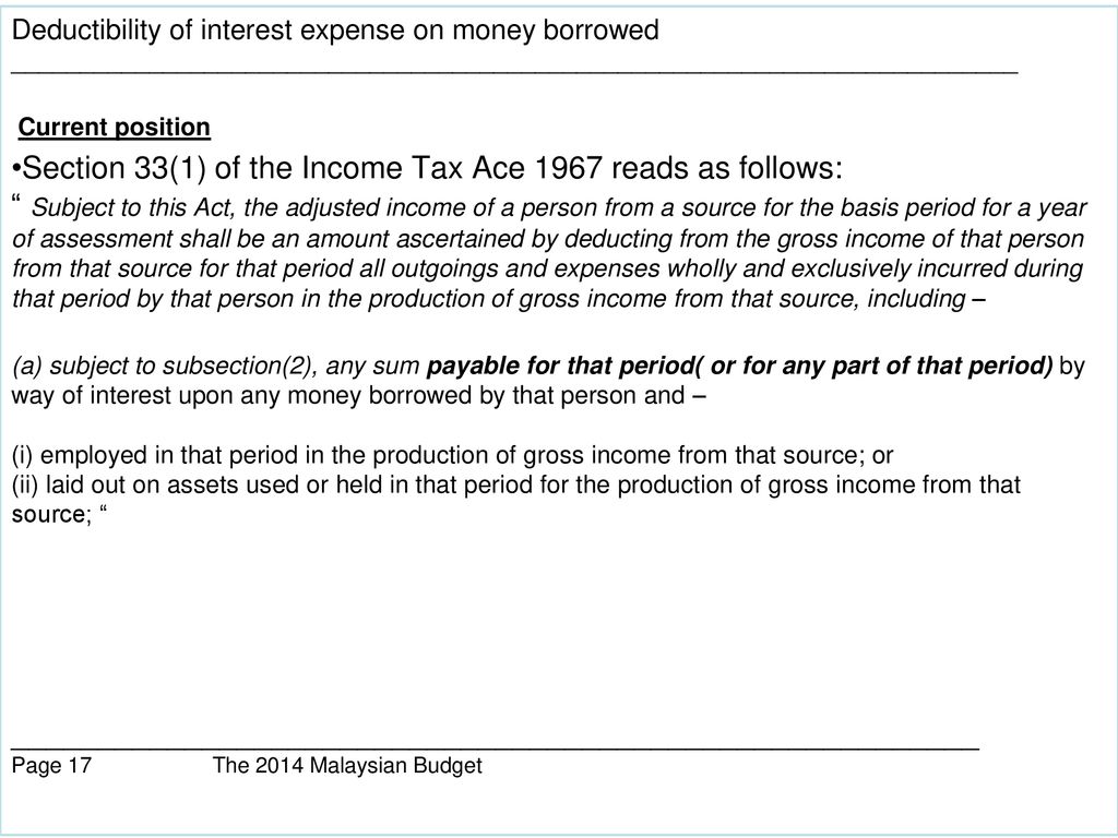 The 2014 Malaysian Budget Information Ppt Download