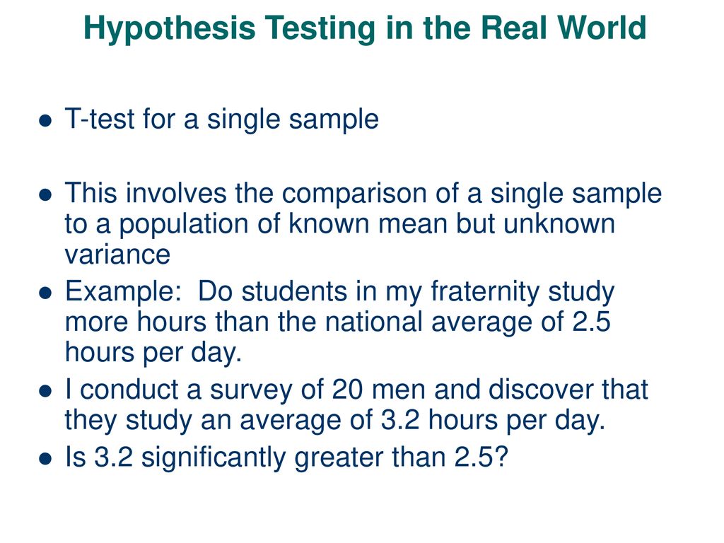 what is hypothesis testing in geography