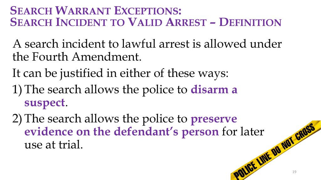 Search Warrants and Warrant Exceptions ppt download