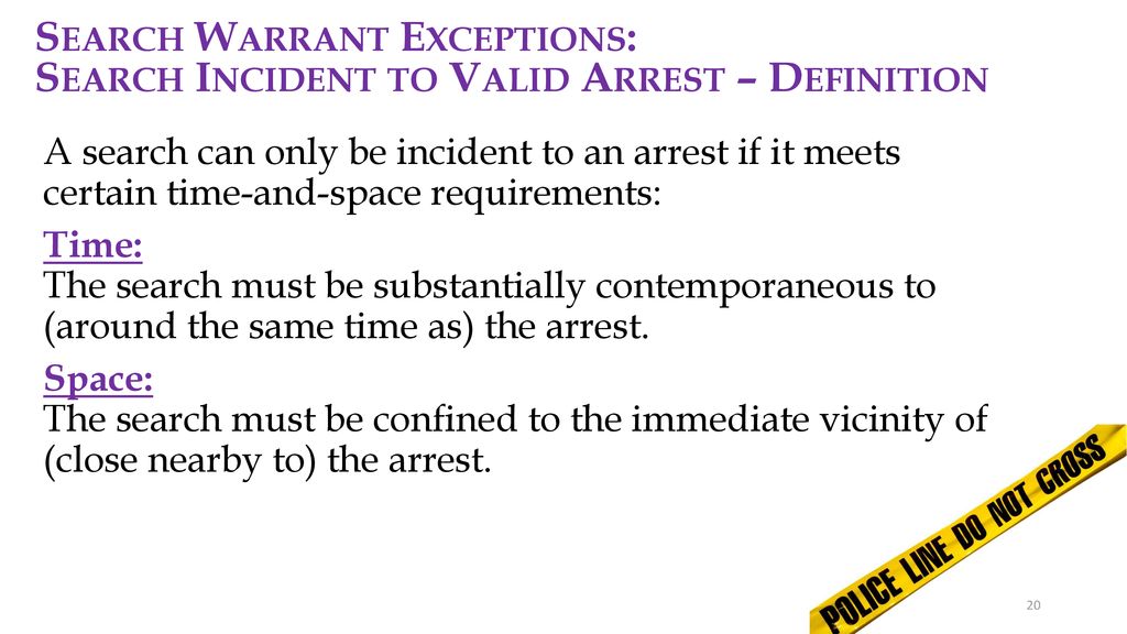 Search Warrants and Warrant Exceptions ppt download
