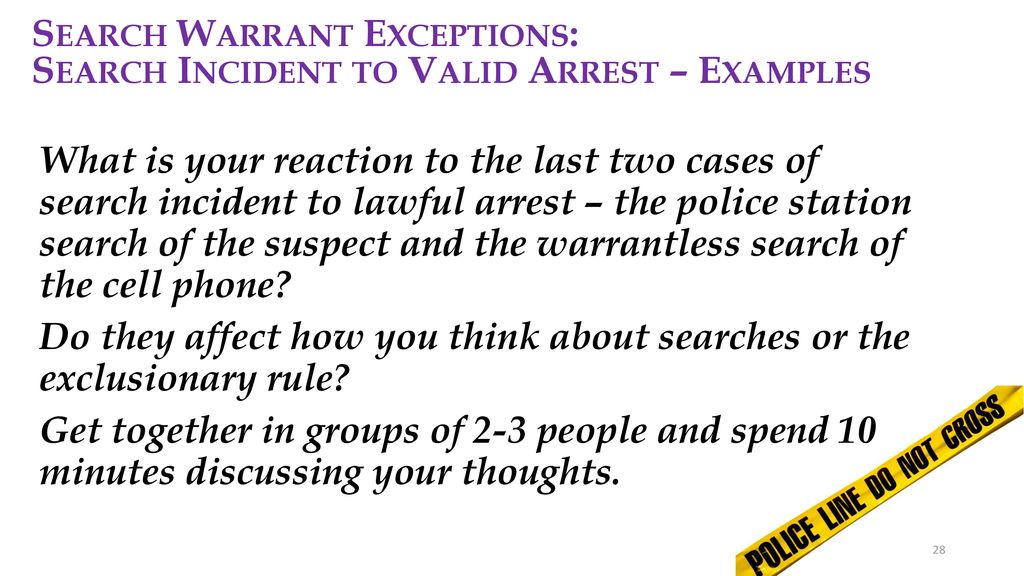Search Warrants and Warrant Exceptions ppt download