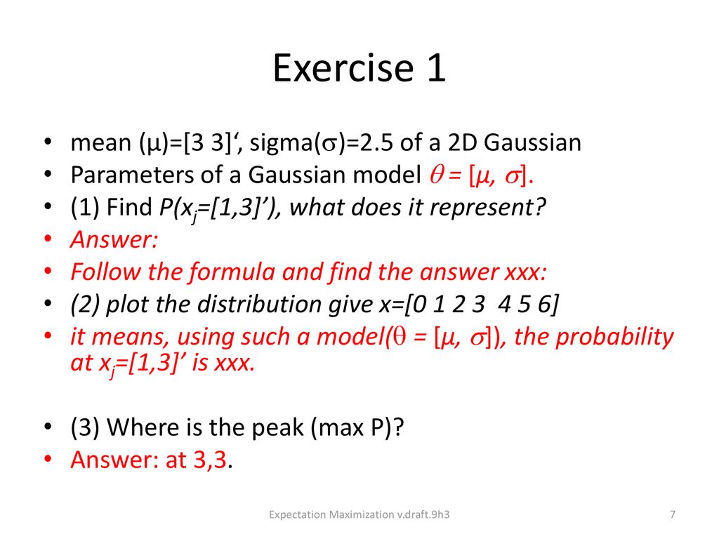 Expectation Maximization Of Gaussian Mixture Ppt Download