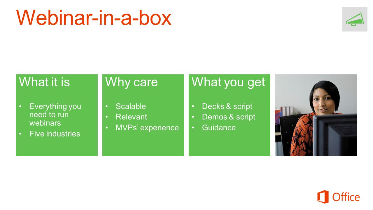 Webinar-in-a-box What it is Why care What you get