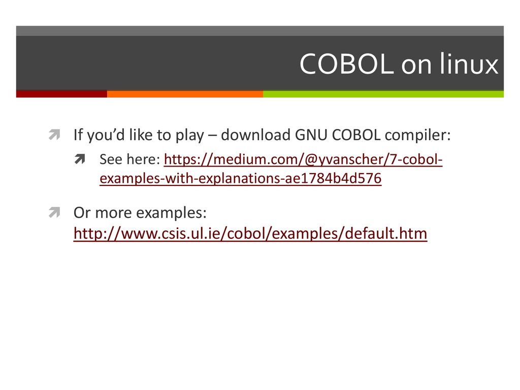 Programming In Cobol Ppt Download