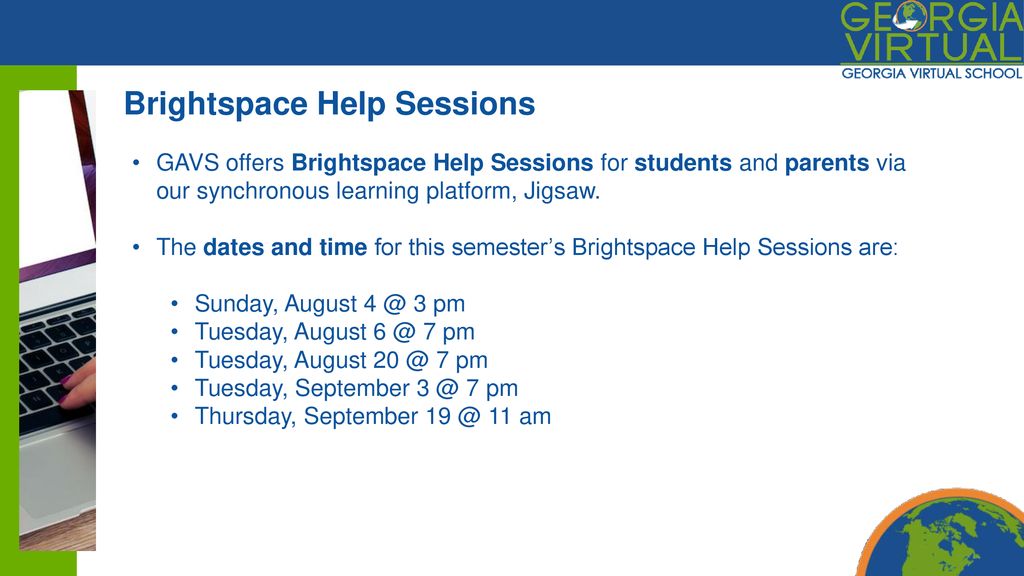 Brightspace Help Sessions