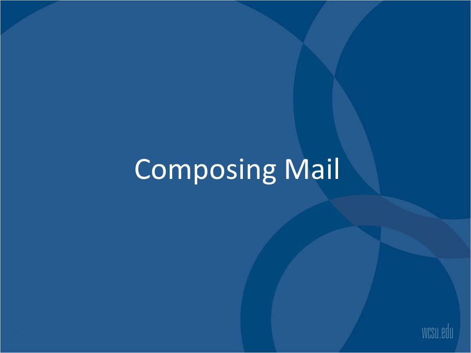 Composing Mail