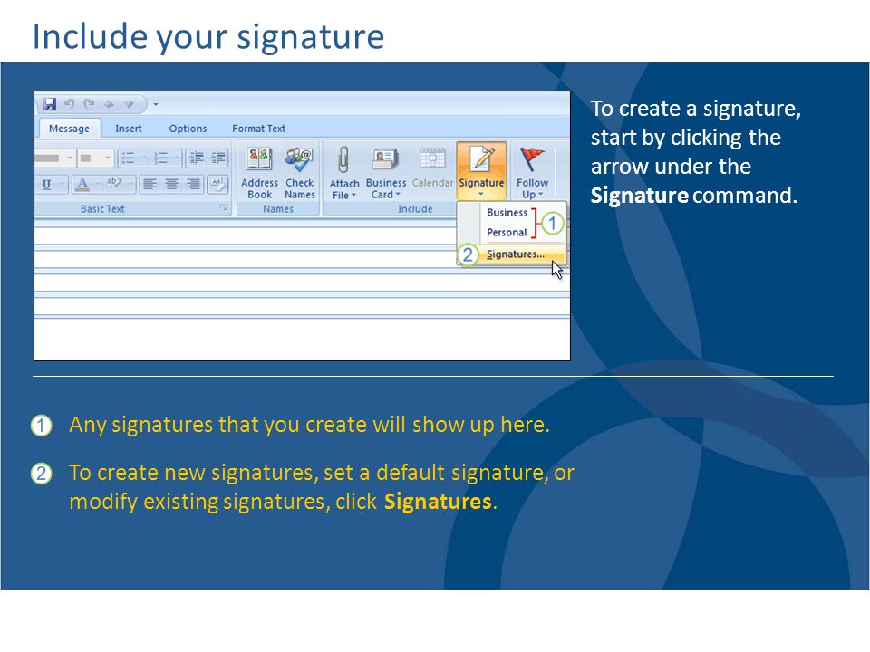 Include your signature