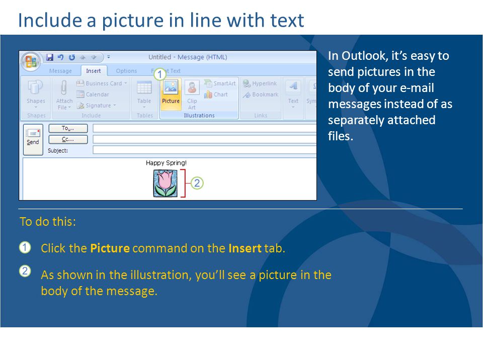 Include a picture in line with text