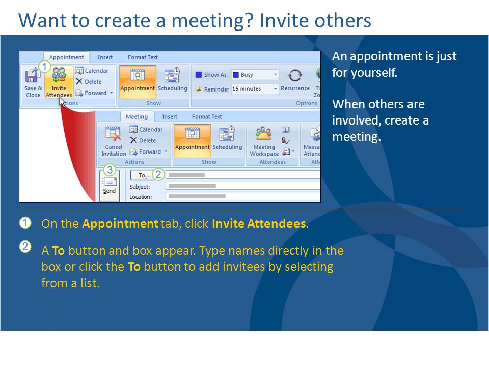 Want to create a meeting Invite others