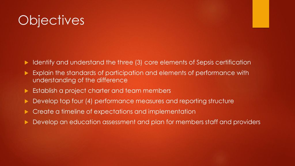 Sepsis Program Development ppt download