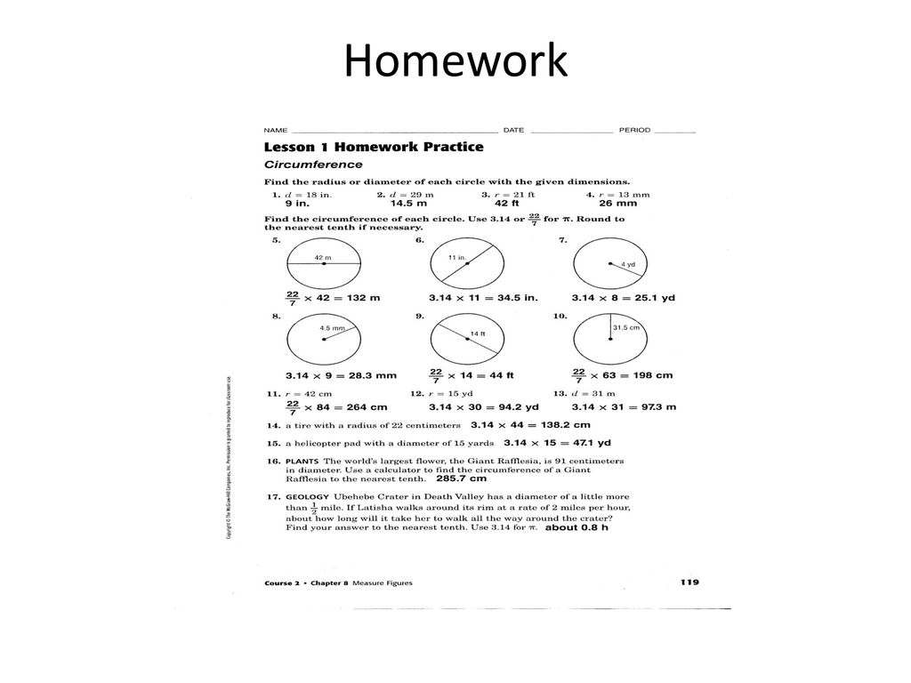 Circumference Homework Help