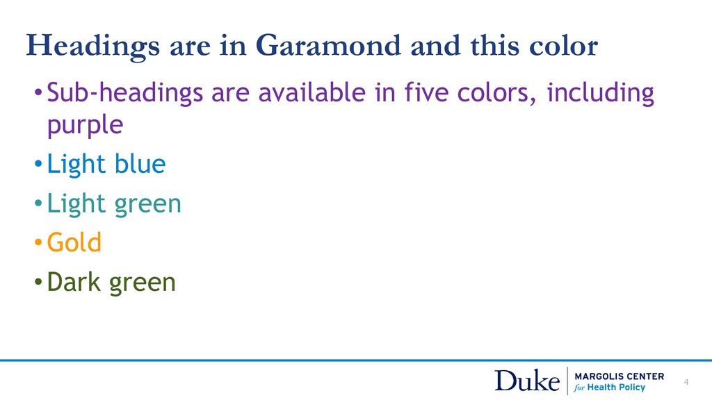 Headings are in Garamond and this color