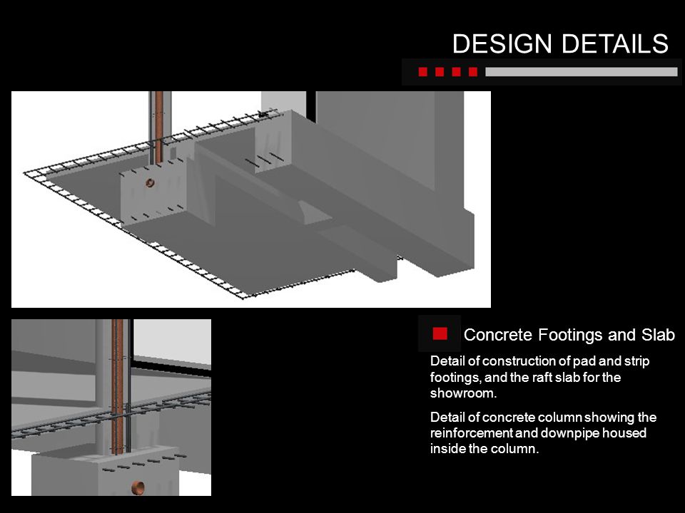 DESIGN DETAILS Concrete Footings and Slab
