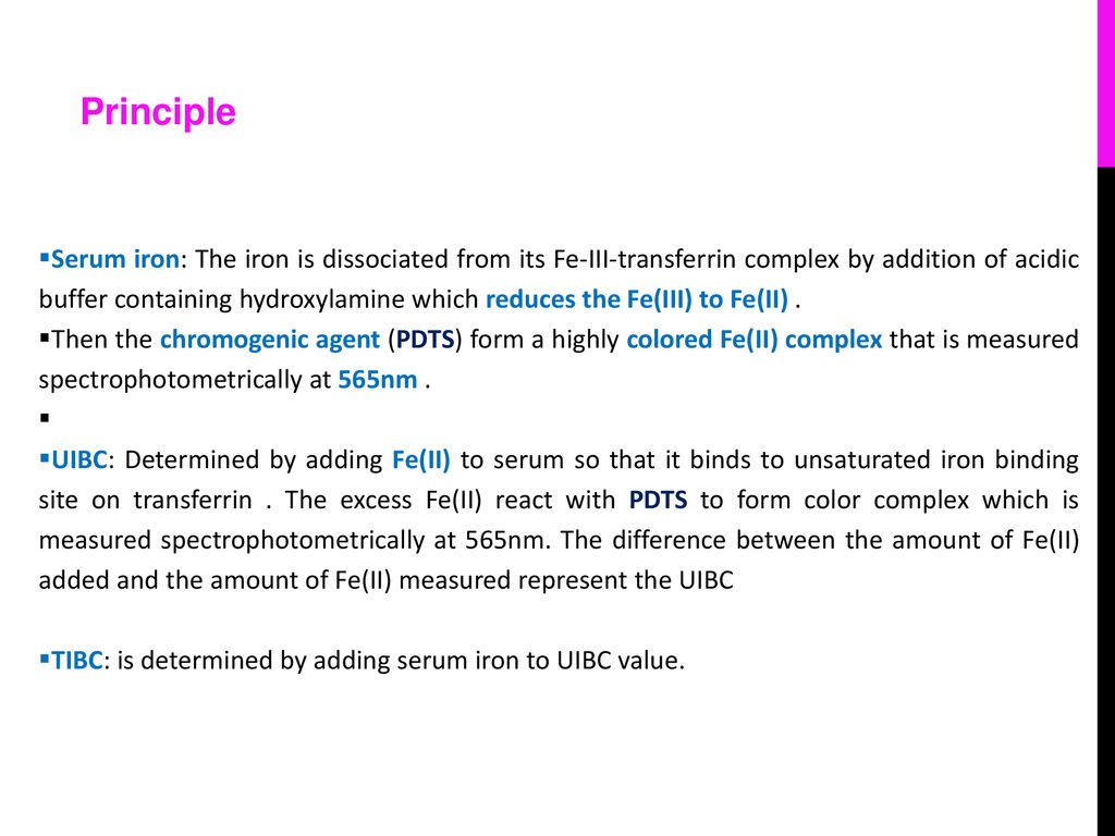 Quantitative determination of serum iron ppt download
