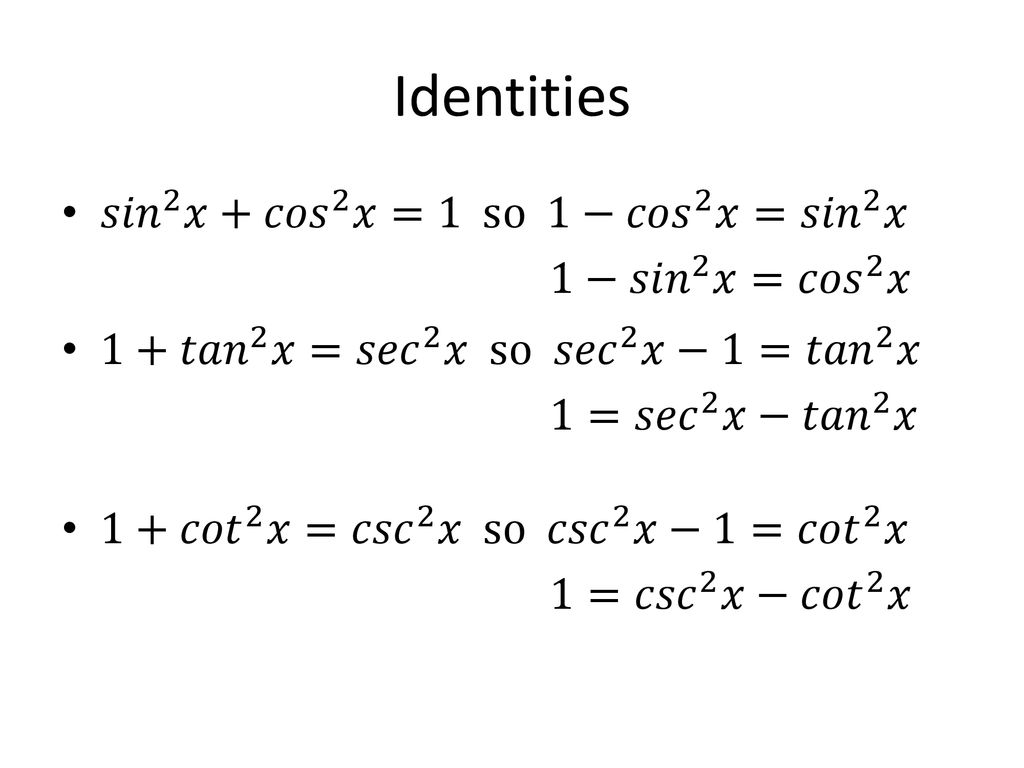Trig Identities Ppt Download Trig Identities Ppt Download
