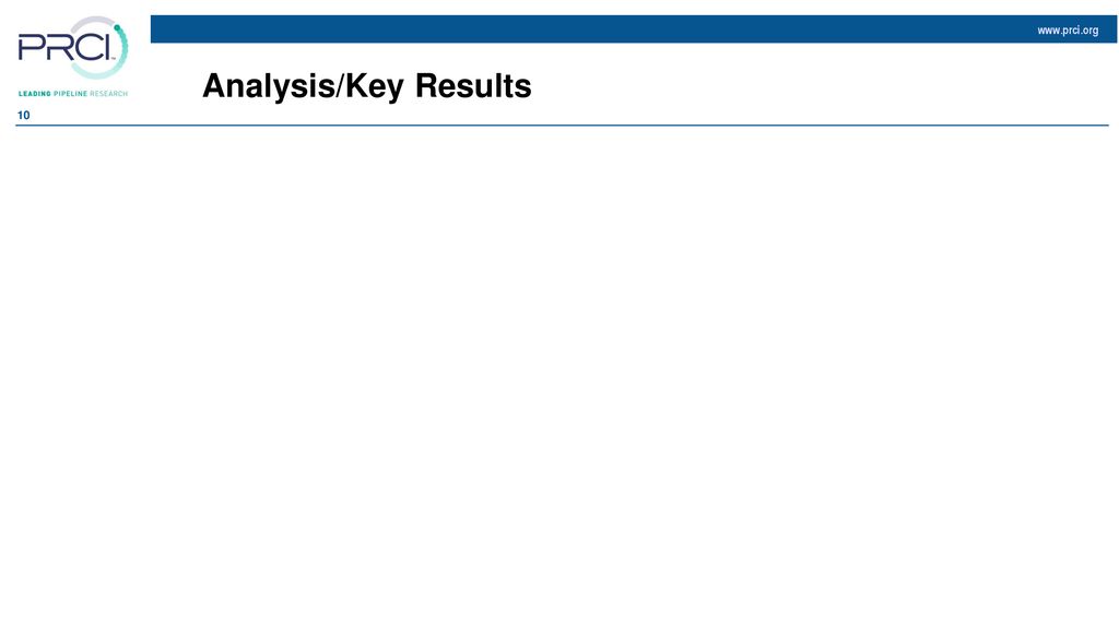 Analysis/Key Results Multiple slides can be used