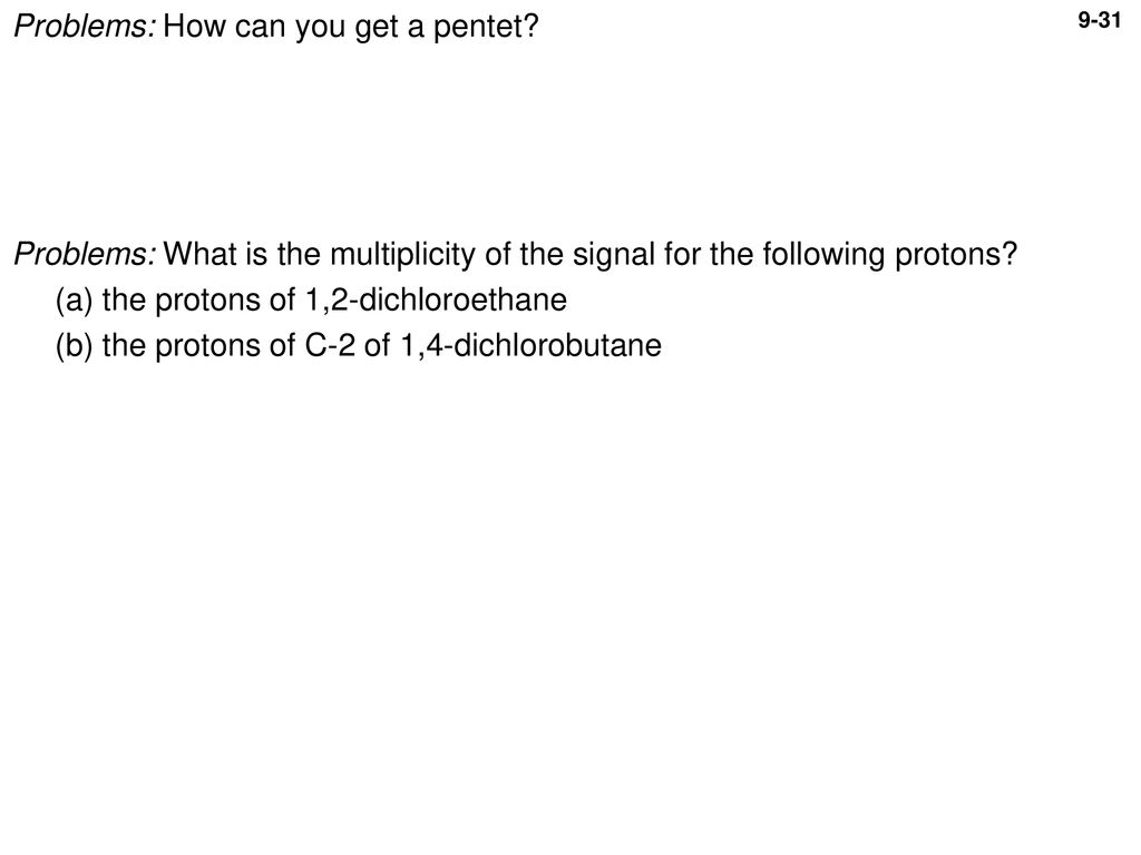Problems: How can you get a pentet