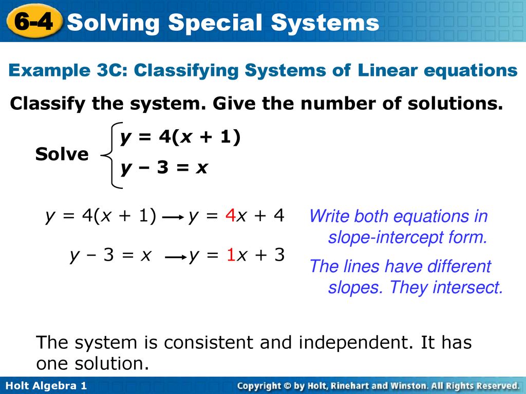 Solving Special Systems - ppt download