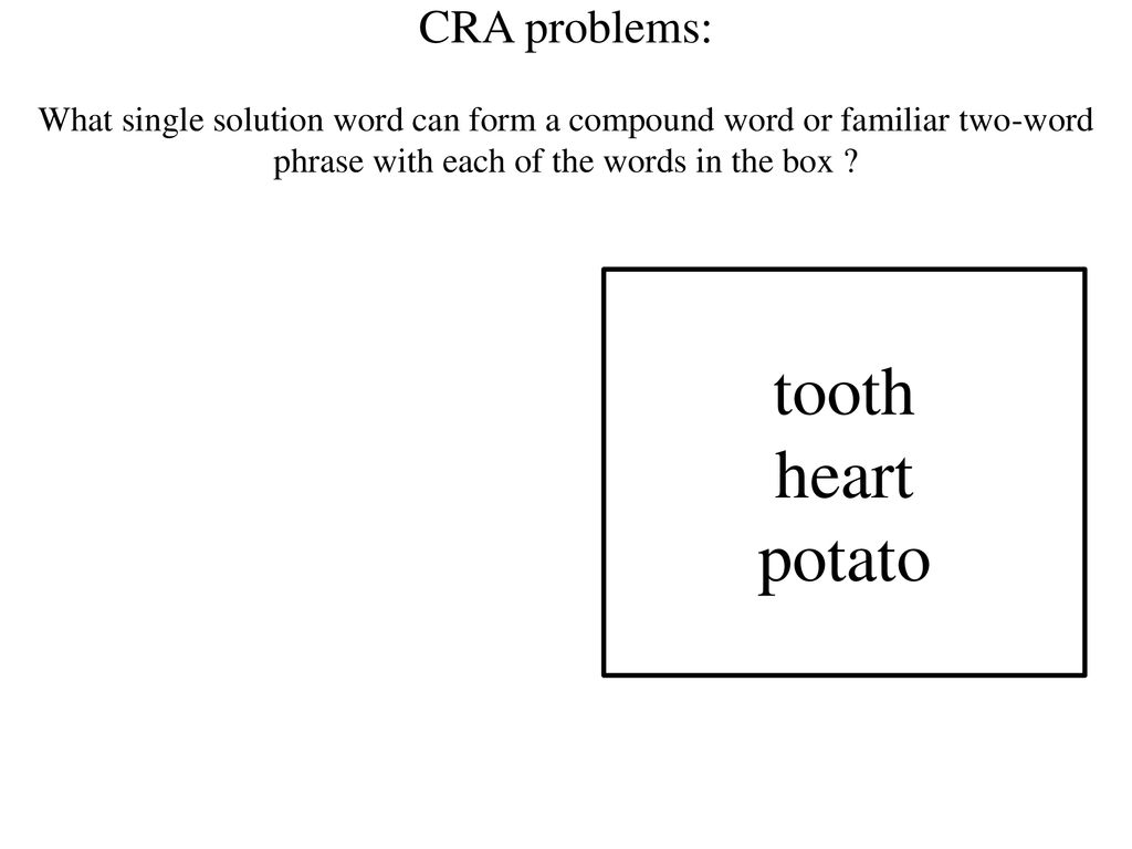 tooth heart potato CRA problems: