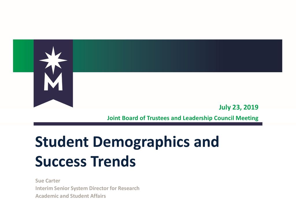 Student Demographics and Success Trends - ppt download