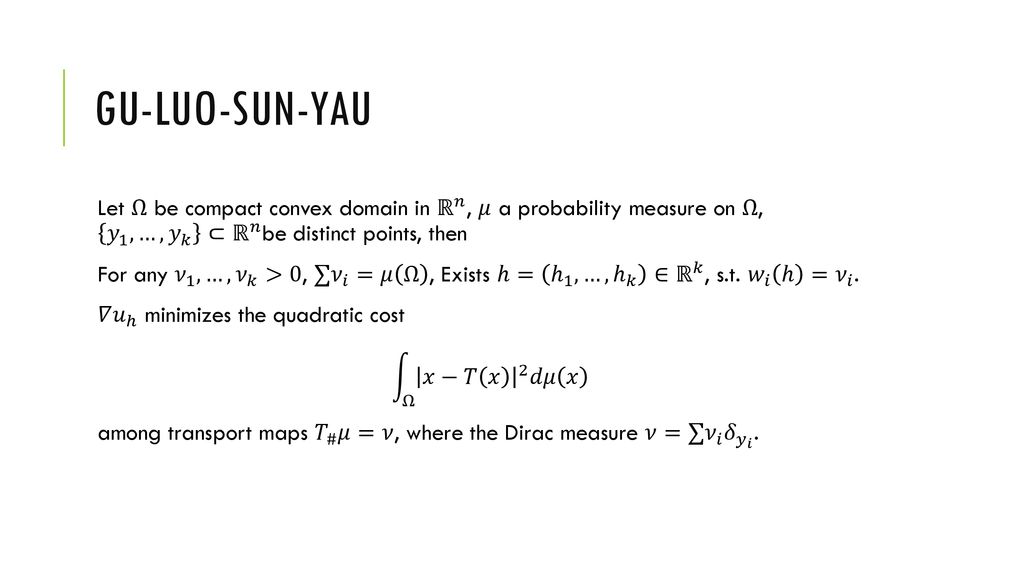 Gan Optimal Transportation Ppt Download