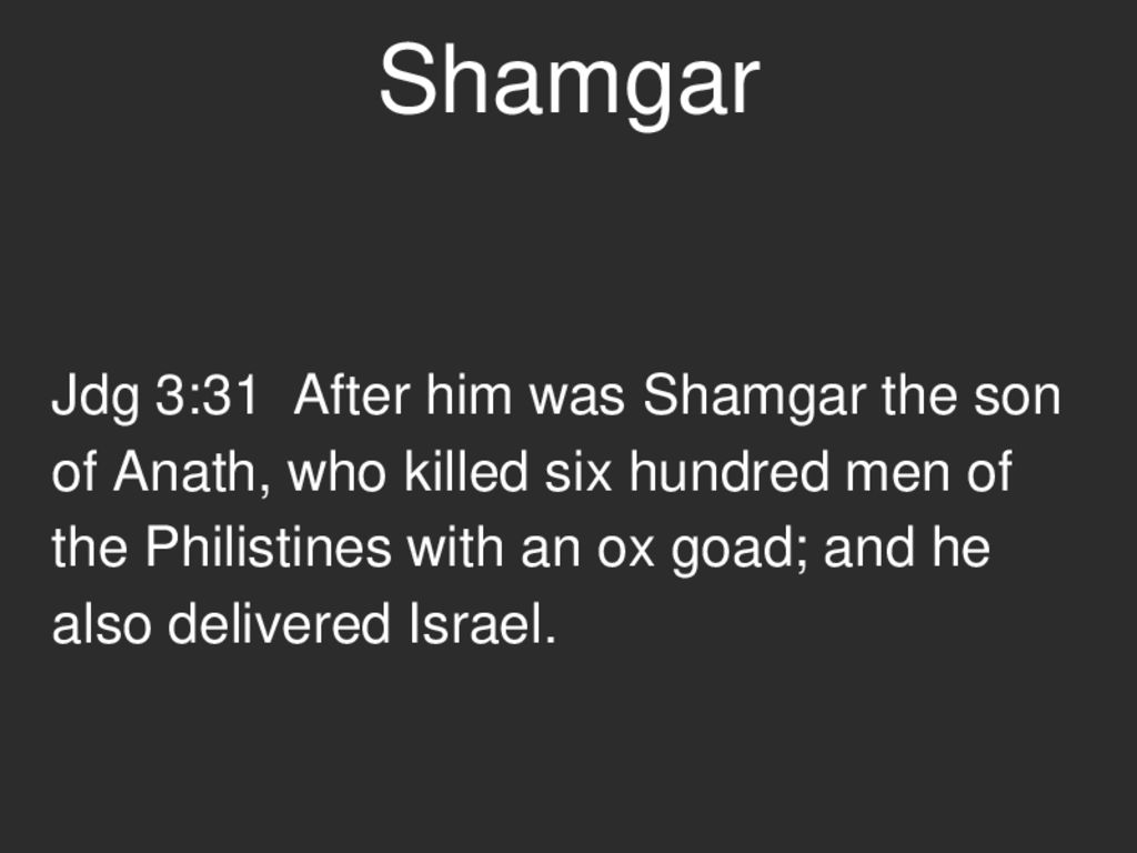 Shamgar