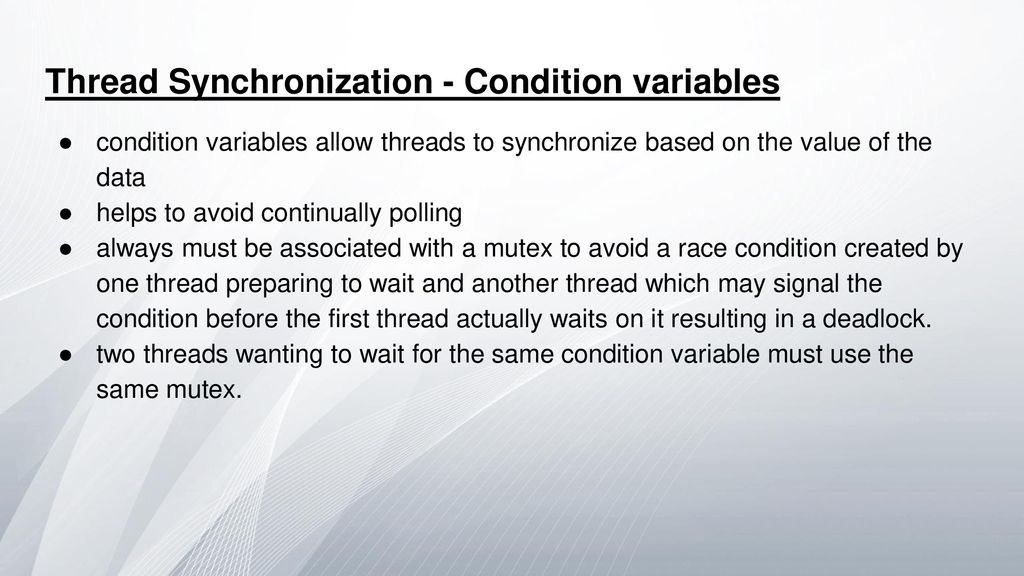 POSIX Threads(pthreads) ppt download