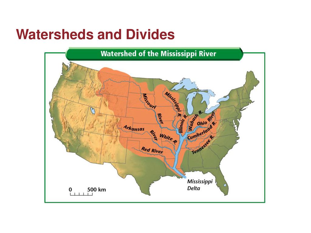 Ch 9 Surface Water Ppt Download   Watersheds And Divides 