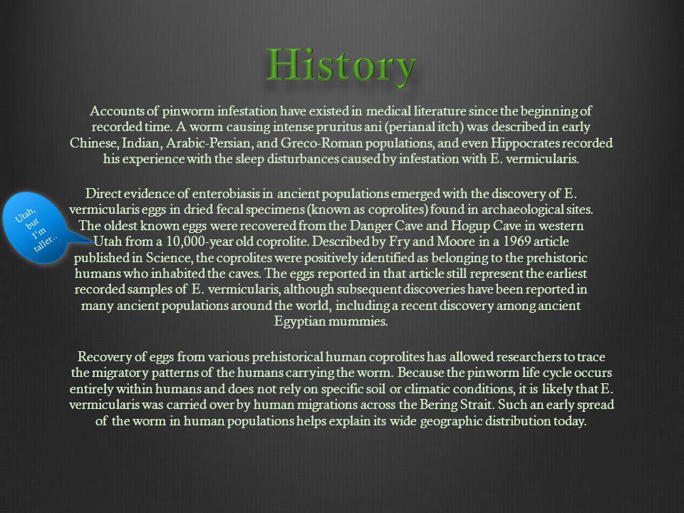 enterobius vermicularis history)