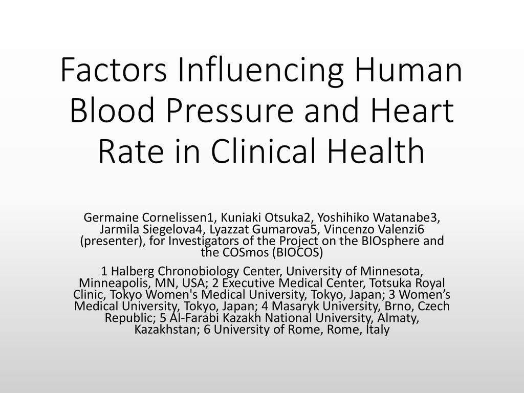 Factors Influencing Human Blood Pressure And Heart Rate In Clinical factors-influencing-human-blood-pressure-and-heart-rate-in-clinical